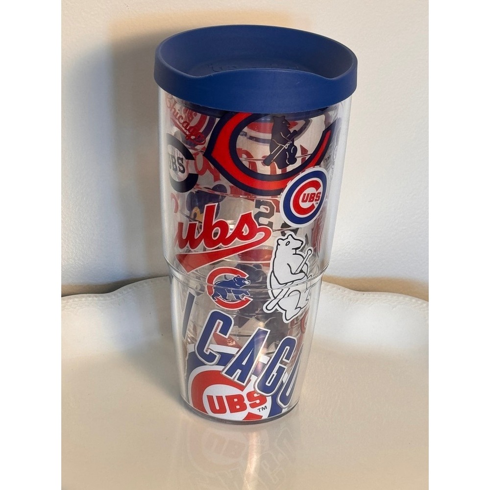 Tervis Chicago Cubs 24 oz Insulated Tumbler Travel Cup with Lid MLB Baseball